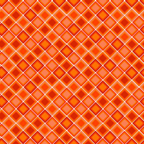 Square One Orange Tonal Square on the Bias 2478-33 HALF YARD Urban Essence Designs for Blank Quilting Corp.