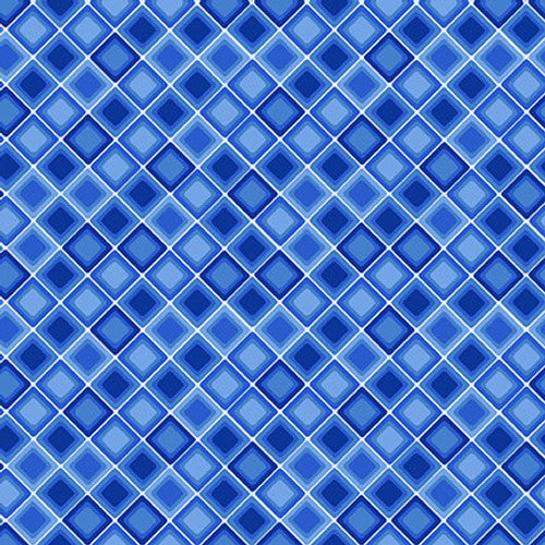 Square One Royal Tonal Square on the Bias 2478-72 HALF YARD Urban Essence Designs for Blank Quilting Corp.