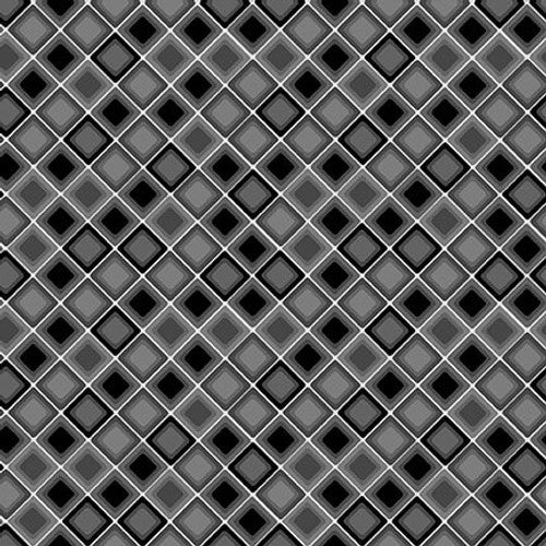 Square One Black Tonal Square on the Bias 2478-99 HALF YARD Urban Essence Designs for Blank Quilting Corp.