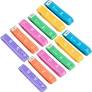 • Dritz 60″ tape measure is a must-have in any sewing area. Assorted colors range from yellow, orange, pink, purple, green and teal. It is a non- stretch, 5/8-Inch-wide reinforced fiberglass with metric on the reverse side.