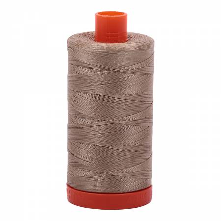 Aurifil Mako Cotton Thread Solid 50wt 1422yds #2325 Linen