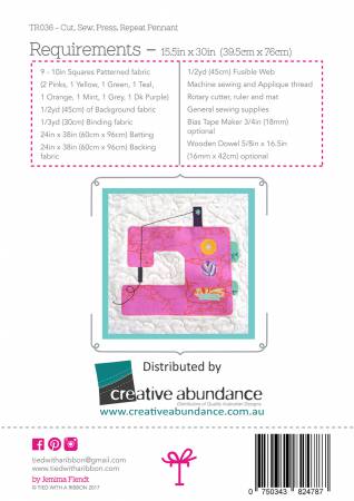 Cut, Sew, Press, Repeat Pennant