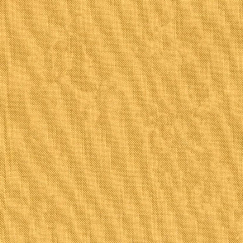 A close-up of a textured honey yellow fabric swatch.