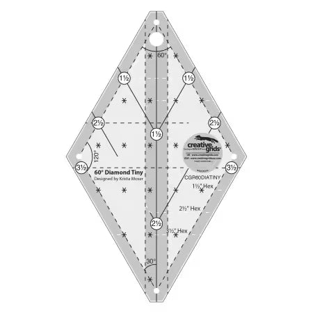 mini 60 degree diamond ruler