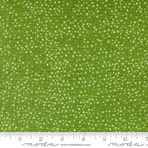 Green fabric texture with small white pattern