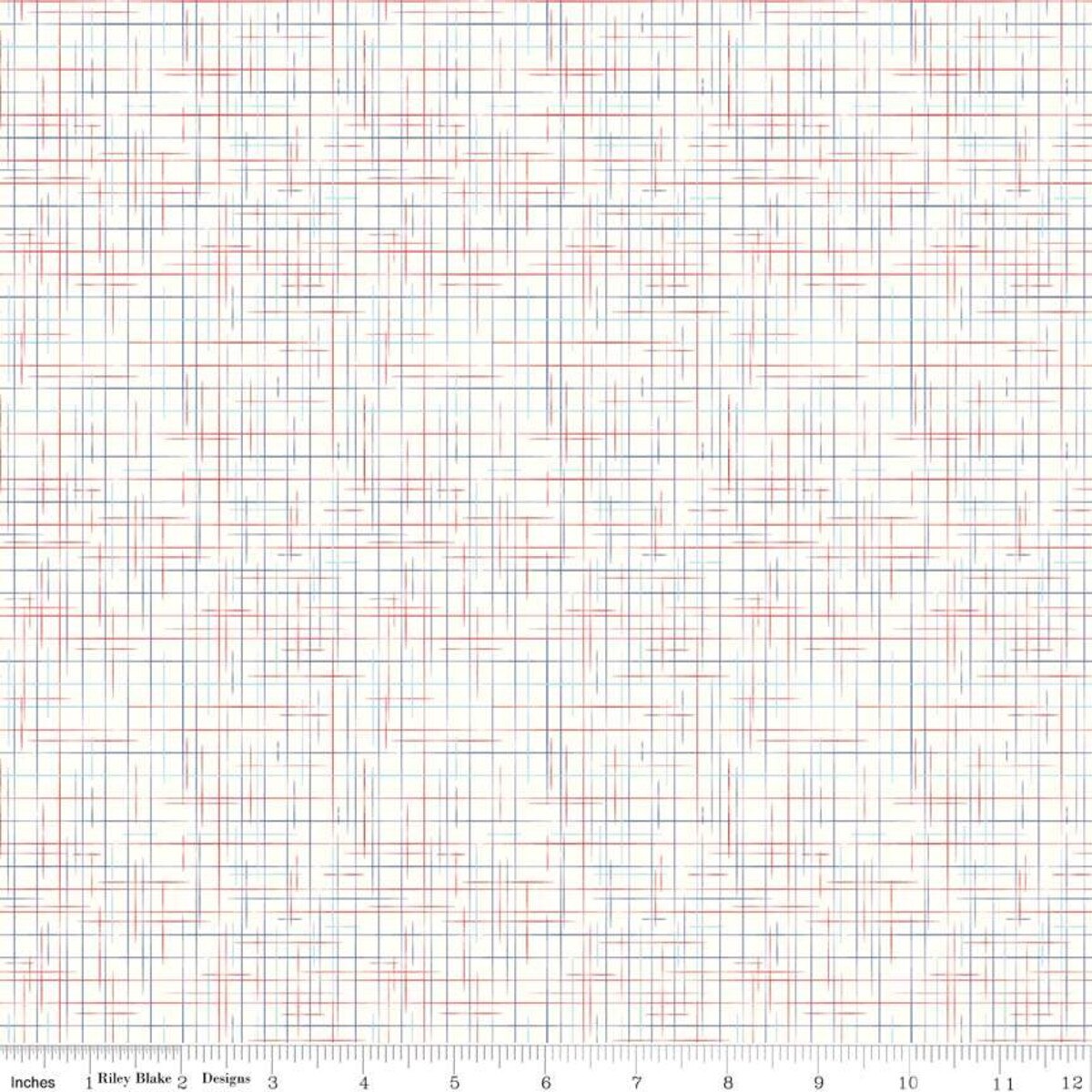 tiny red, white, blue stripes causing a weave pattern design