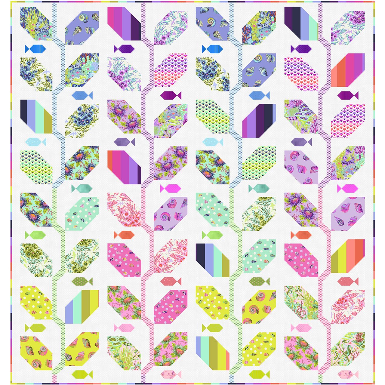 Floral Reef Marine Kit - 40pcs KIT2QTTP.MMDW Tula Pink for FreeSpirit