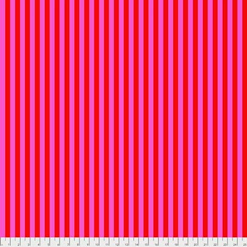 True Colors – Tent Stripe - Peony – PWTP069.PEONY- HALF YARD - Tula Pink for FreeSpirit