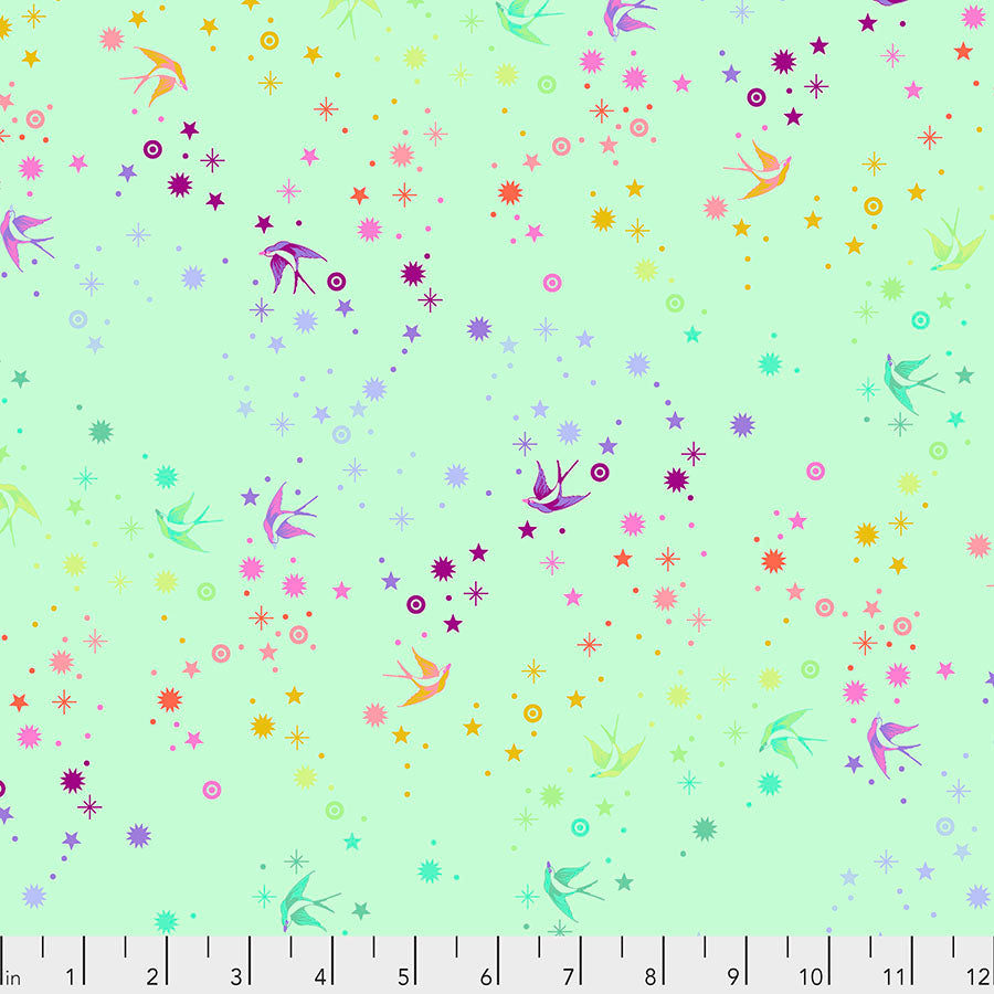 True Colors - Fairy Dust - Mint - PWTP133.MINT - HALF YARD - Tula Pink for FreeSpirit