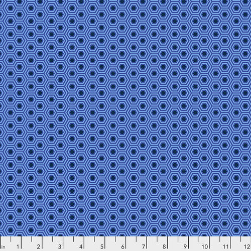 True Colors - Hexy - Deep Sea - PWTP150.DEEPSEA - HALF YARD - Tula Pink for FreeSpirit