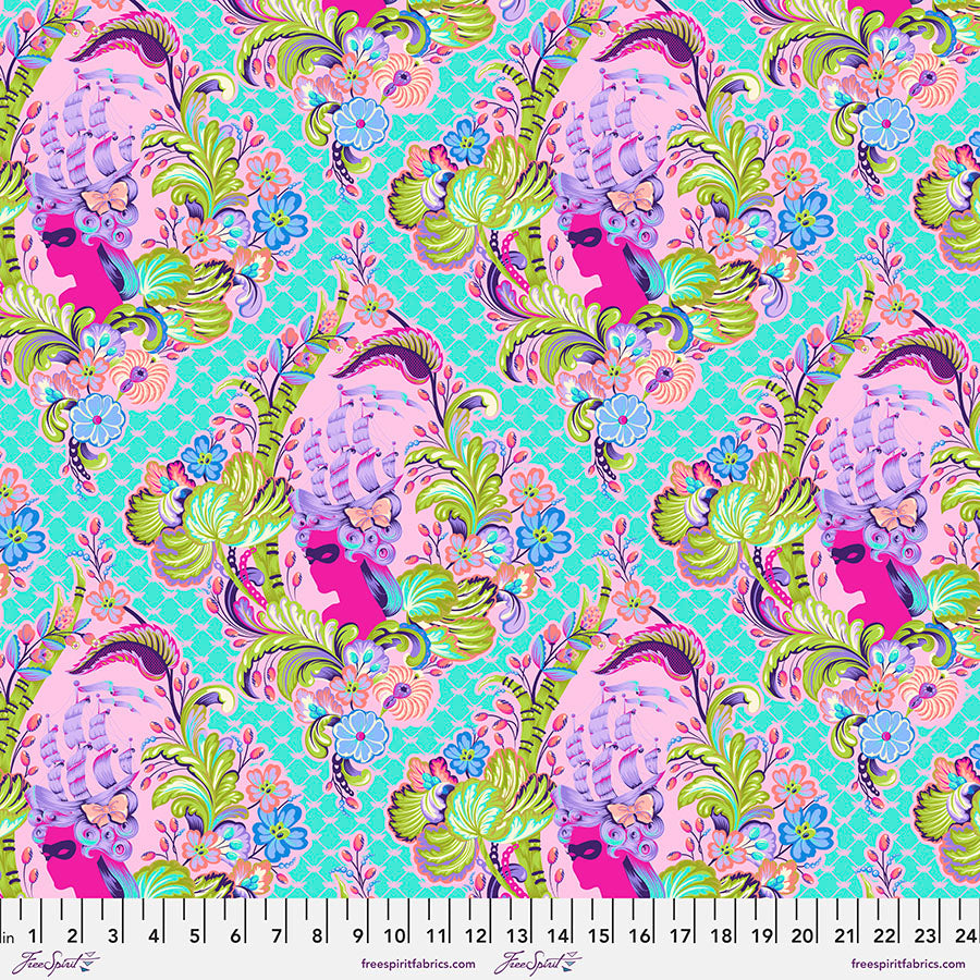 Parisville (DejaVu) - Cameo - Sorbet - PWTP187.SORBET - HALF YARD - Tula Pink for FreeSpirit