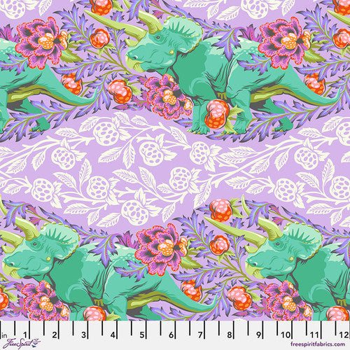 Roar – Trifecta - Mist – PWTP223.MIST - HALF YARD - Tula Pink for FreeSpirit