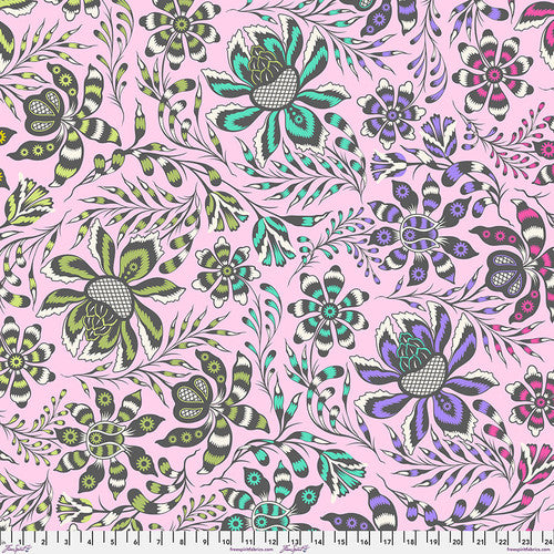 Roar – Super Wild Vine - 108" Wide Quilt Backing – QBTP016.BLUSH - HALF YARD - Tula Pink for FreeSpirit