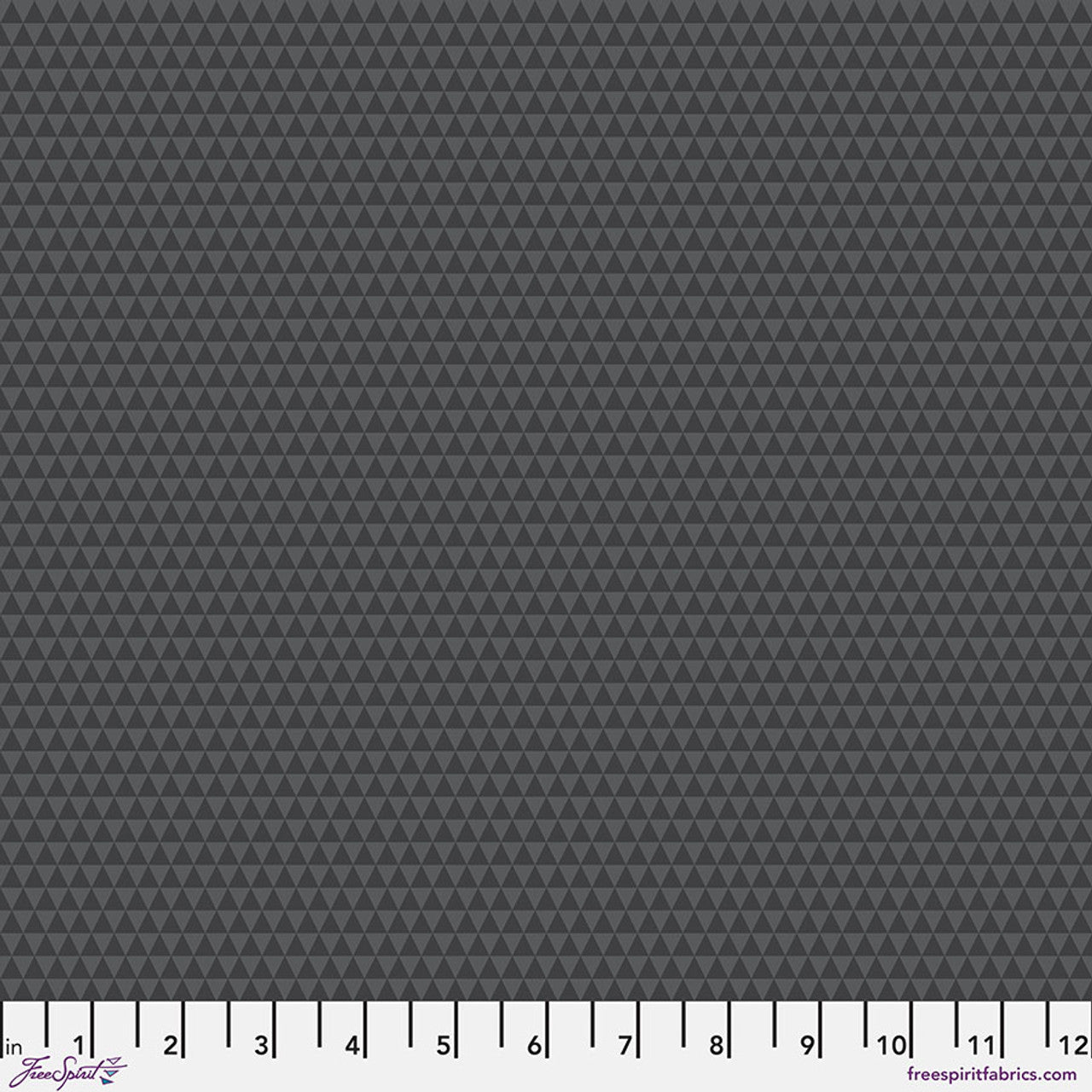 Pattern of small dark gray triangles on a gray background.