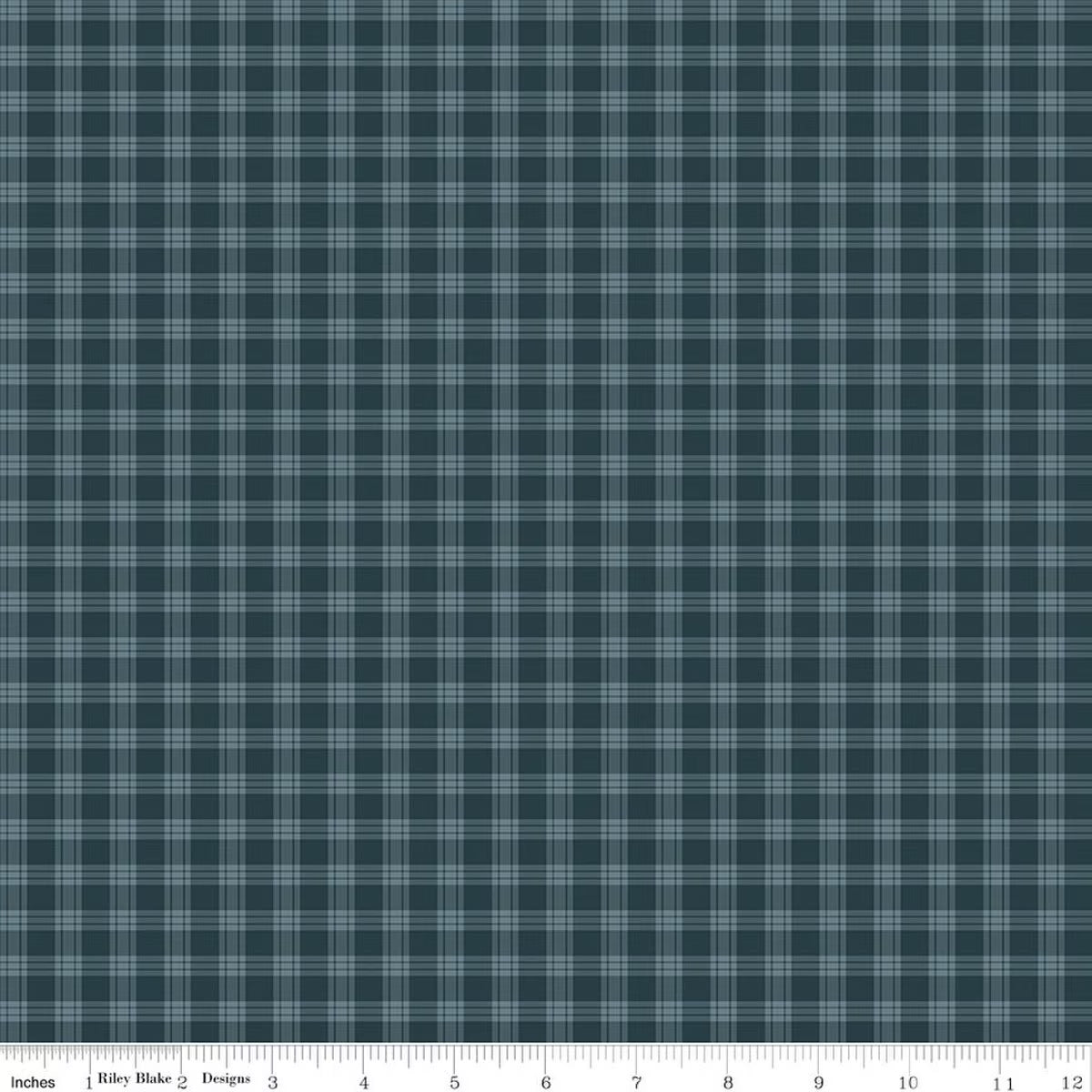 blue and blue-gray plaid