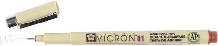 Pigma Micron Pen Brown .25mm Size 01