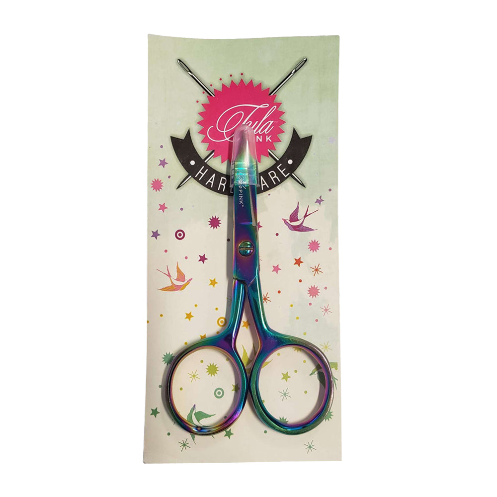 Tula Pink Large Ring Micro Tip Scissors 4 inch