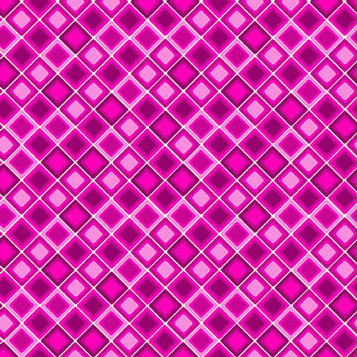 Square One- Fuchsia - Tonal Square on the Bias - 2478-25 FUSCHIA - HALF YARD - Urban Essence Designs for Blank Quilting Corp.