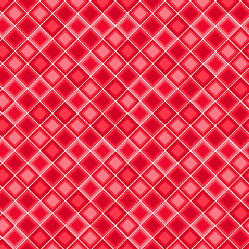 Square One- Geranium - Tonal Square on the Bias - 2478-85 GERANIUM- HALF YARD - Urban Essence Designs for Blank Quilting Corp.