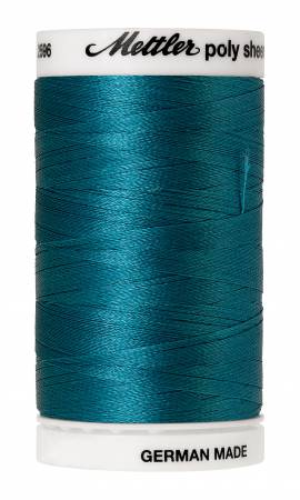 Mettler Poly Sheen Polyester Embroidery Thread 40wt 140d 800m/875yds Caribbean