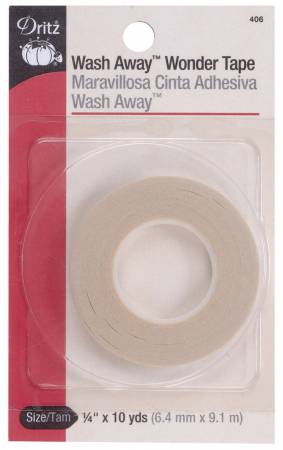 Wash-Away Wonder Tape 1/4in x 10yds # 406