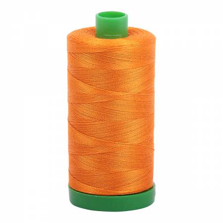 Aurifil Mako Cotton Thread Solid 40wt 1094yds #1133 Bright Orange 