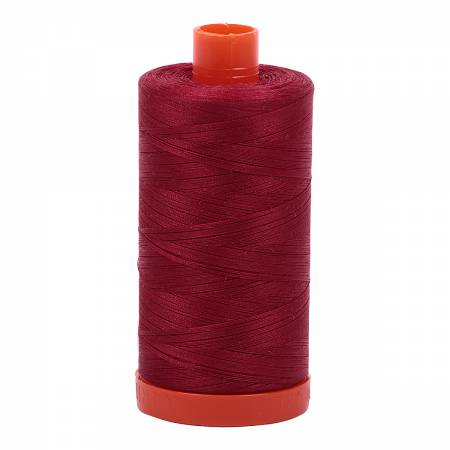 Aurifil Mako Cotton Thread Solid 50wt 1422yds #1103 Burgundy