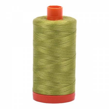 Aurifil Mako Cotton Thread Solid 50wt 1422yds #1147 Leaf Green