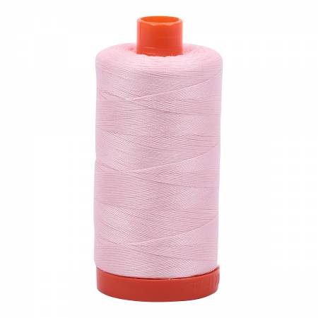 Aurifil Mako Cotton Thread Solid 50wt 1422yds #2410 Pale Pink