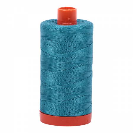 Aurifil Mako Cotton Thread Solid 50wt 1422yds #4182 Dark Turquoise