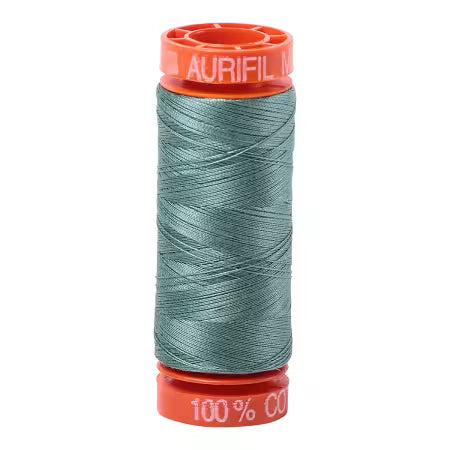 teal Aurifil cotton thread