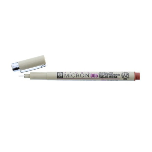 Pigma Micron Pen Brown .20mm Size 005