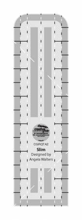 Creative Grids Machine Quilting Tool - Slim. Can be used with a Longarm or Domestic sewing machine . Non-Slip Machine Quilting tool. 1/4" thick  high-grade acrylic