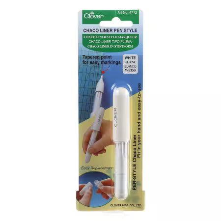 Pen Style Refillable Chaco Liner with white chalk