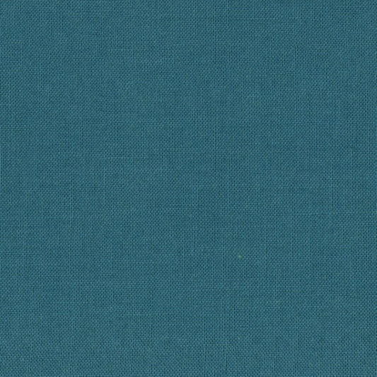 A close-up of a teal blue-green woven fabric t