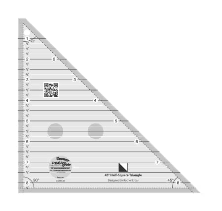 45 degree quilting ruler