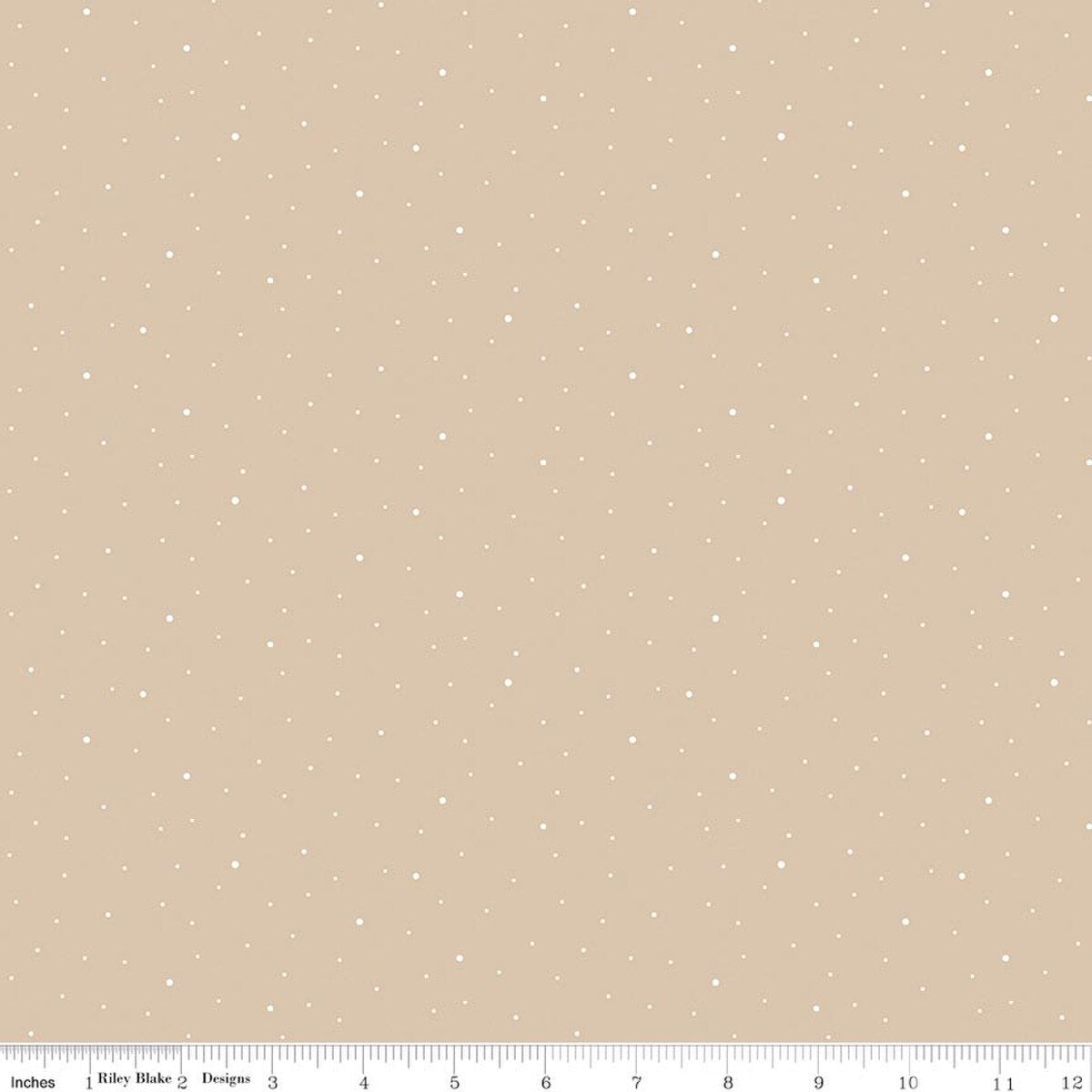 Beige fabric with a white dots