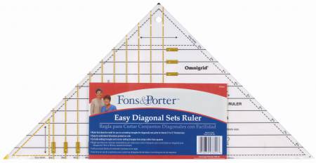 Fons & Porter Easy Set Diagonal Triangle Ruler # FPR7842