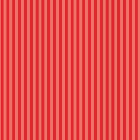 Vertical stripes pattern in alternating shades of red and coral pink.
