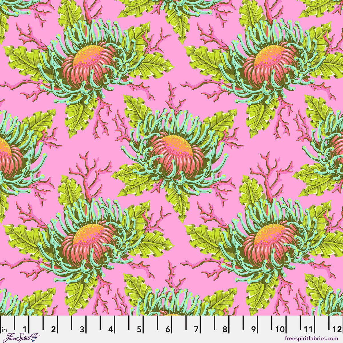 Flowers on a pink background