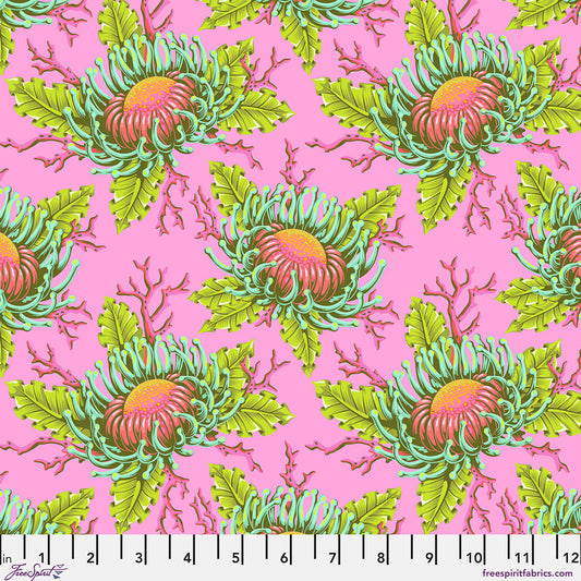 Flowers on a pink background
