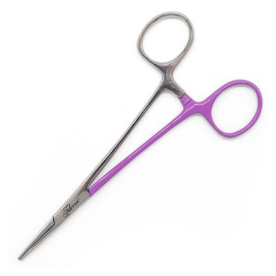 Hemostat-Tula Pink Techno Violet 5 Inch Hemostat