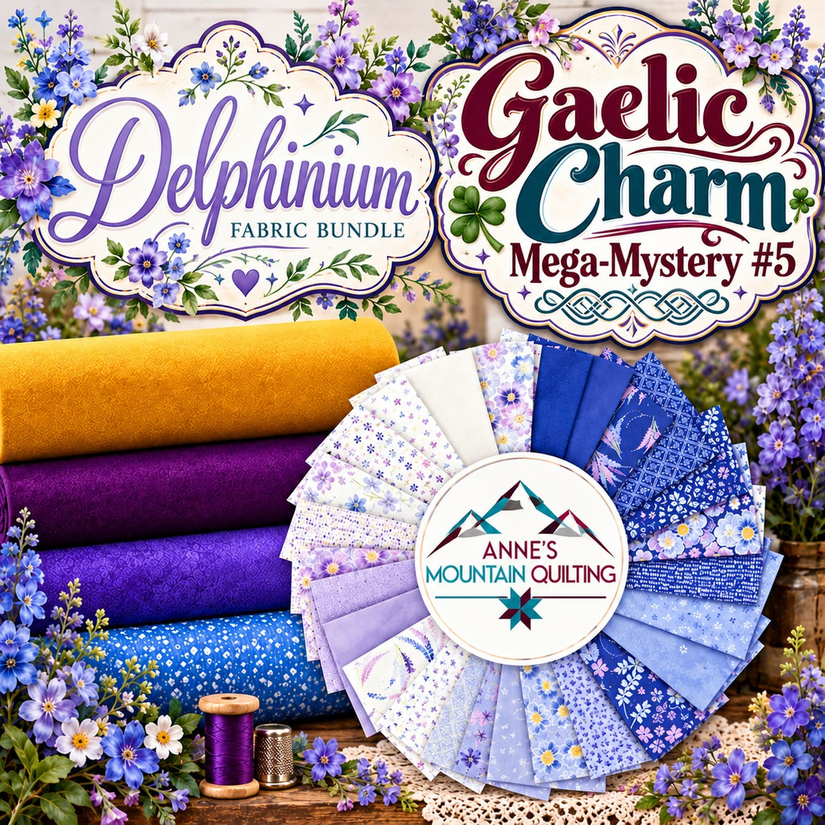 Delphinium  Gaelic Charm Kit