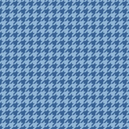 Blue houndstooth pattern on a blue background