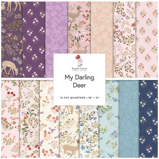 15 assorted My Darling deer  fat quarters