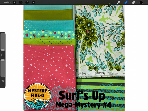 This playful kit features a beautiful floral reef focal print paired with cheerful coral pinks, sea-foam aquas, bright lime greens, and crisp ocean-inspired accents. The combination creates a fresh, energetic palette that feels like a sunlit lagoon bursting with life and color.