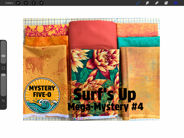 Beautiful yellow fabrics with An accent teal and floral fabric