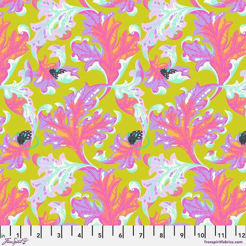 Tabby Road Déjà Vu - Eek - Electroberry - PWTP093.ELECTROBERRY - HALF YARD - Tula Pink for FreeSpirit