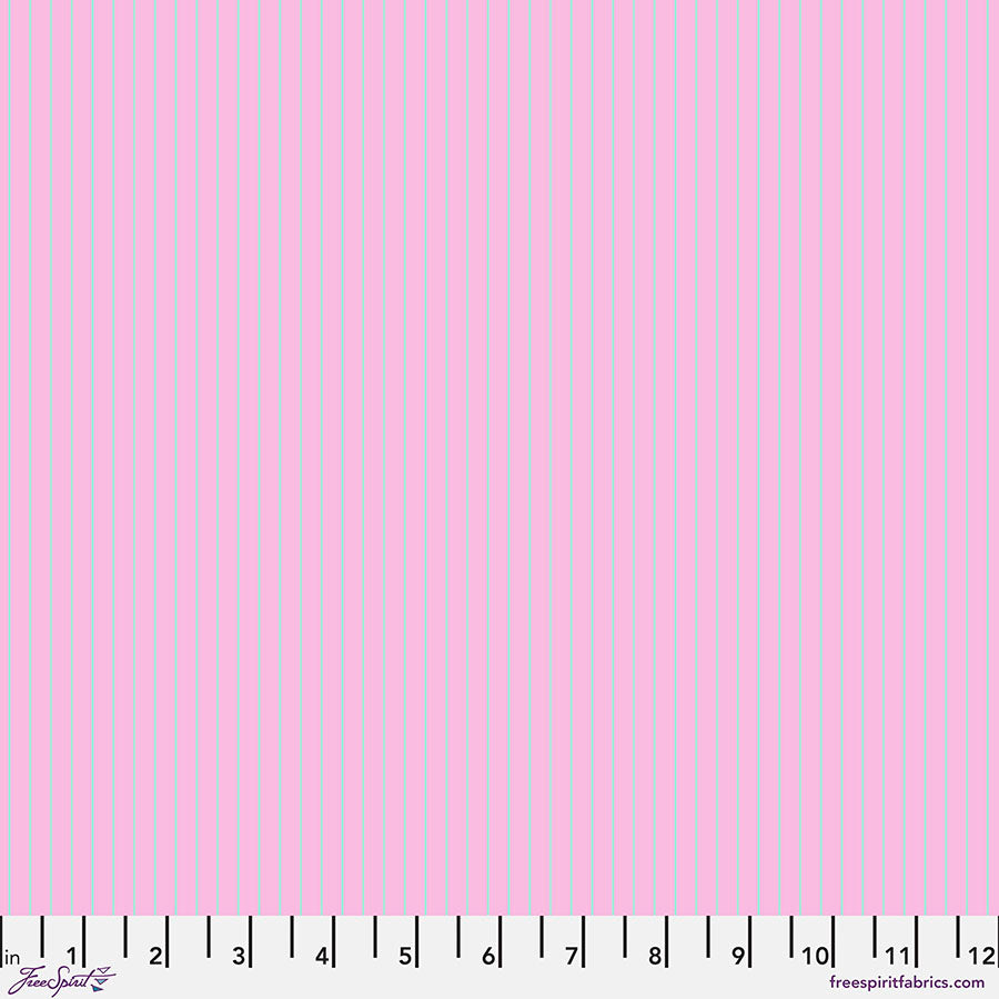 True Colors - Tiny Stripes - Petal- PWTP186.PETAL - HALF YARD - Tula Pink for FreeSpirit