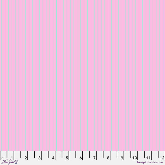 True Colors - Tiny Stripes - Petal- PWTP186.PETAL - HALF YARD - Tula Pink for FreeSpirit